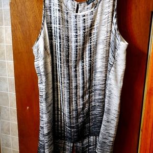 Rose & Olive dress shear tank. Slit in back